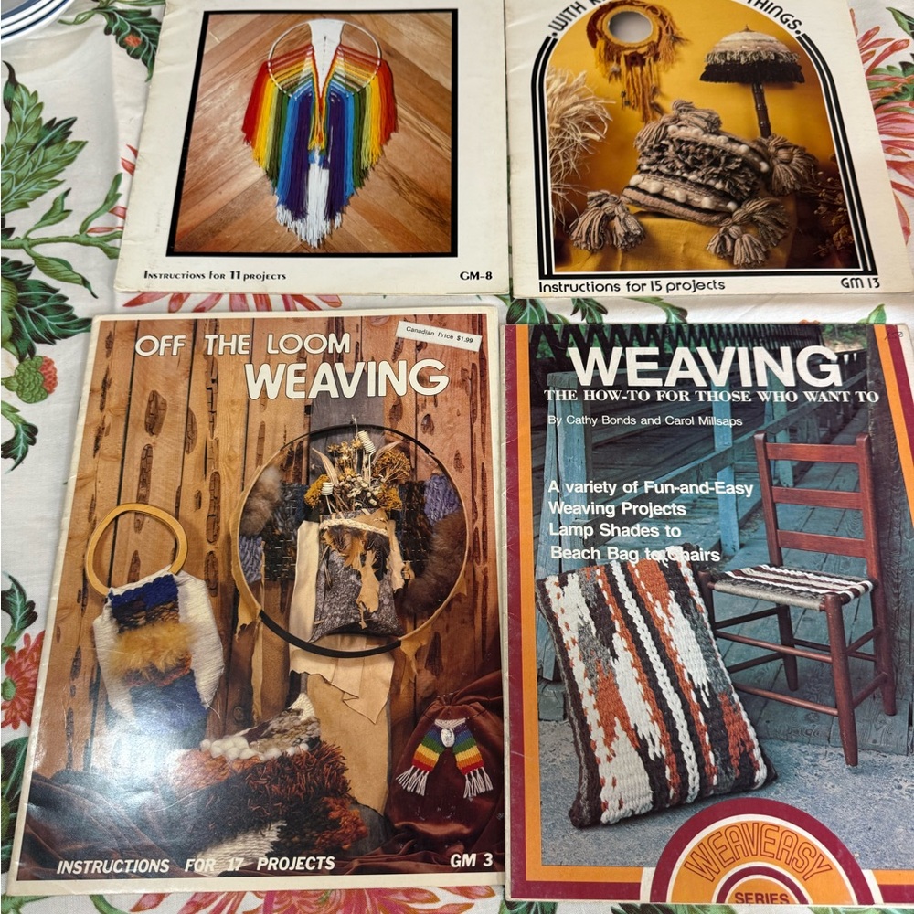 Vintage 1970s Weaving Instruction Booklets Set